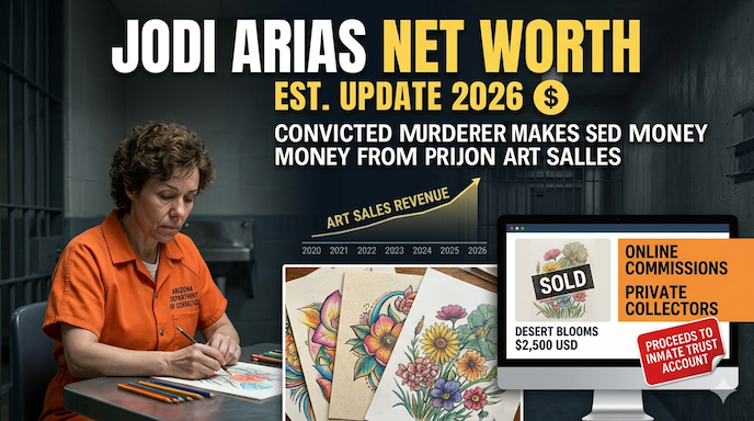 Jodi Arias Net Worth in 2026: How a Convicted Murderer Makes Money from Prison Art Sales